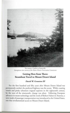 Getting Here from There: Steamboat Travel to Mount Desert Island