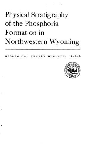 Physical Stratigraphy of the Phosphoria Formation in Northwestern Wyoming