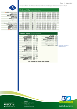 PDF Timetable 8