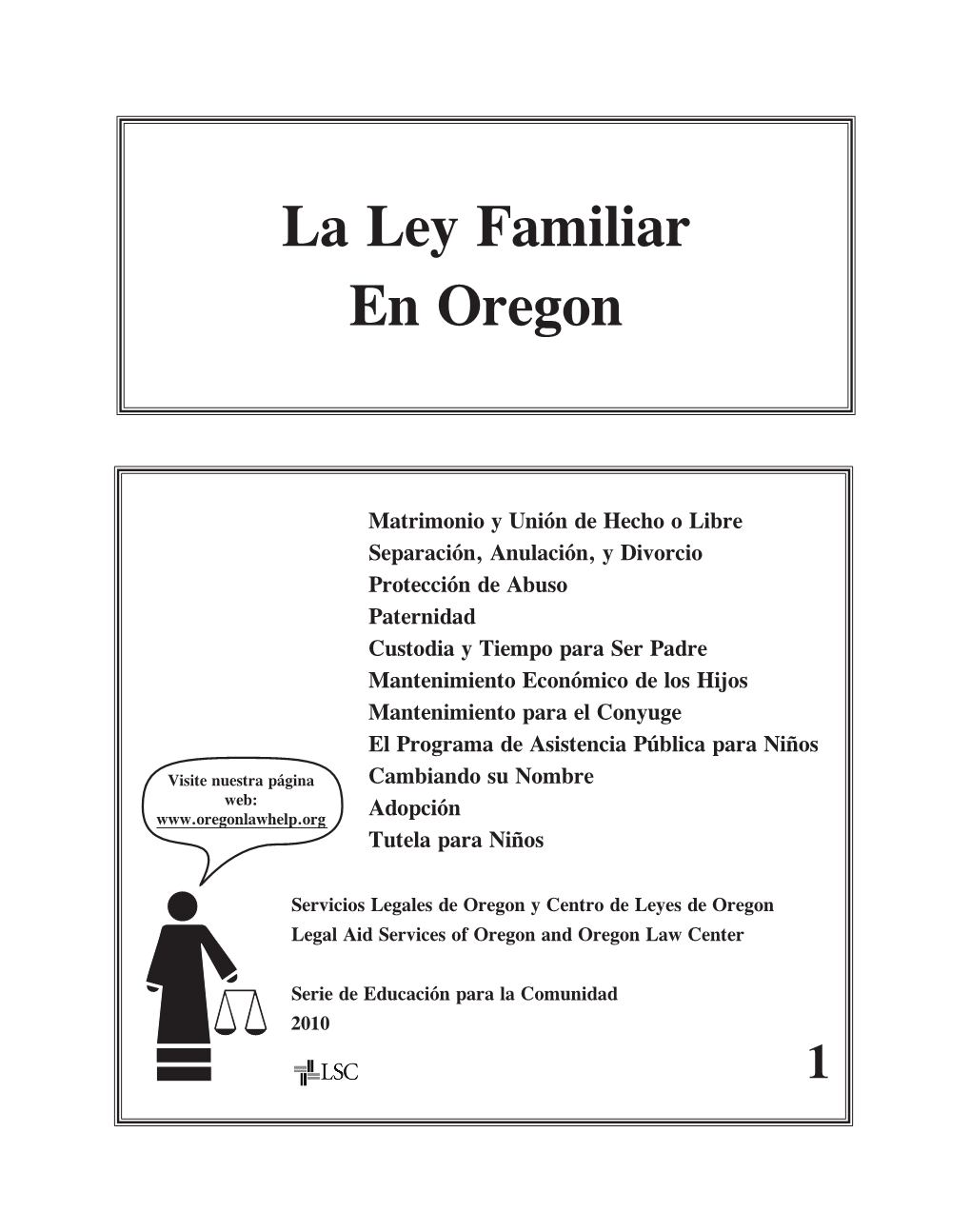 La Ley Familiar En Oregon