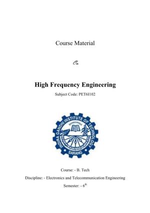 High Frequency Engineering