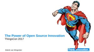 The Power of Open Source Innovation Thingscon 2017