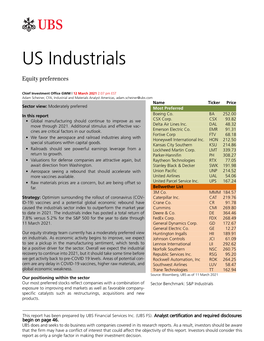 US Industrials