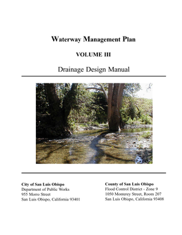 Drainage Design Manual