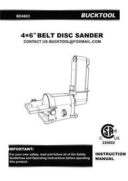 BD4603 Belt Disc Sander