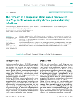 Ended Megaureter in a 23-Year-Old Woman Causing Chronic Pain