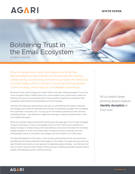 Bolstering Trust in the Email Ecosystem by Byron Acohido