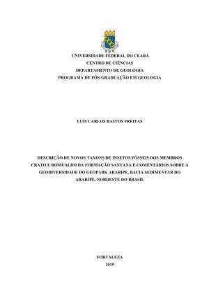 1 Universidade Federal Do Ceará Centro De Ciências