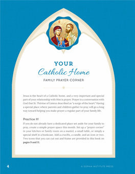 Catholic Home FAMILY PRAYER CORNER