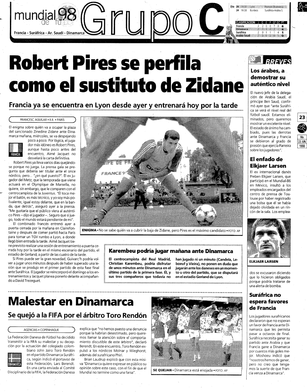 Robert Pires Se Perfila Como El Sustituto De Zidane