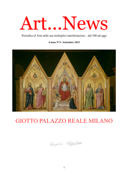 Giotto Palazzo Reale Milano