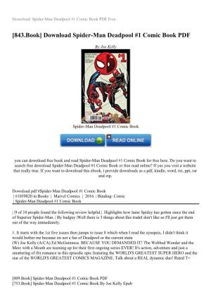 Download Spider-Man Deadpool #1 Comic Book PDF