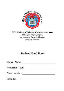 Student Hand Book