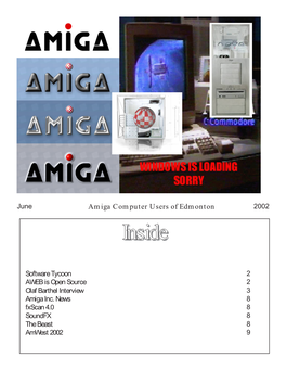 June Amiga Computer Users of Edmonton 2002 Insideinside
