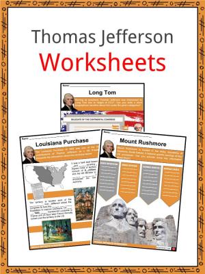 Thomas Jefferson Worksheets Thomas Jefferson Facts