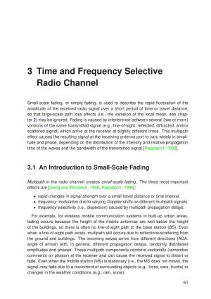 3 Time and Frequency Selective Radio Channel