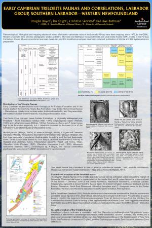 Early Cambrian Trilobite Faunas and Correlations, Labrador Group, Southern Labrador—Western Newfoundland