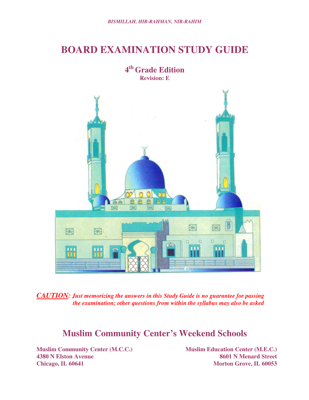 Board Examination Study Guide