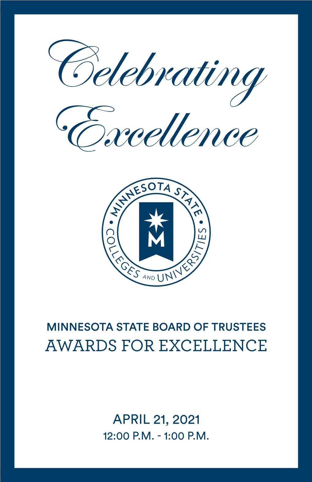 2021 Minnesota State Board of Trustees Awards for Excellence