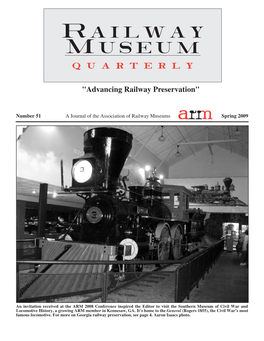 Railway Museum Q U a R T E R L Y