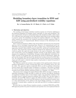 Modeling Boundary-Layer Transition in DNS and LES Using Parabolized Stability Equations