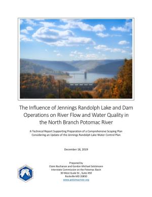 The Influence of Jennings Randolph Lake and Dam Operations on River Flow and Water Quality in the North Branch Potomac River