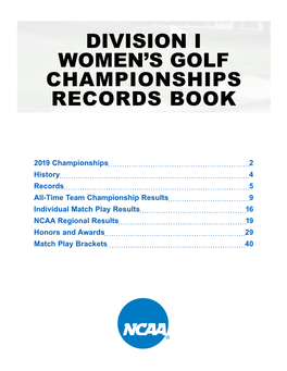 Division I Women's Golf Championships