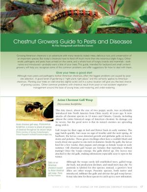 Chestnut Growers Guide to Pests and Diseases by Elsa Youngsteadt and Kendra Gurney