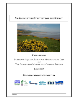 An Aquaculture Strategy for the Solway Prepared By