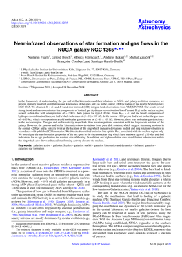 Near-Infrared Observations of Star Formation and Gas Flows in The