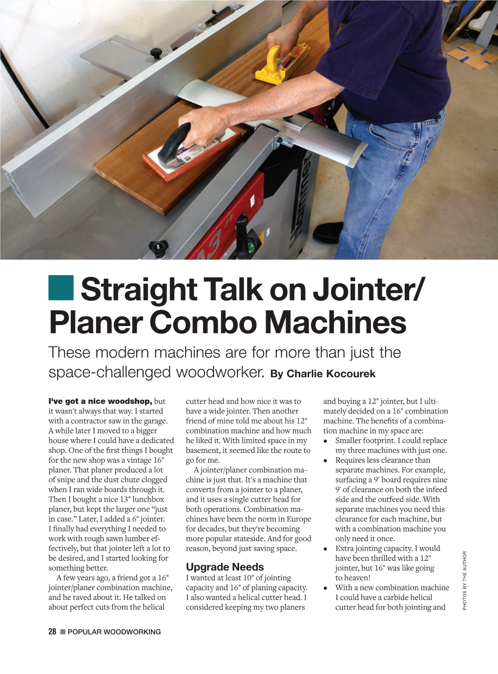 Straight Talk on Jointer/ Planer Combo Machines