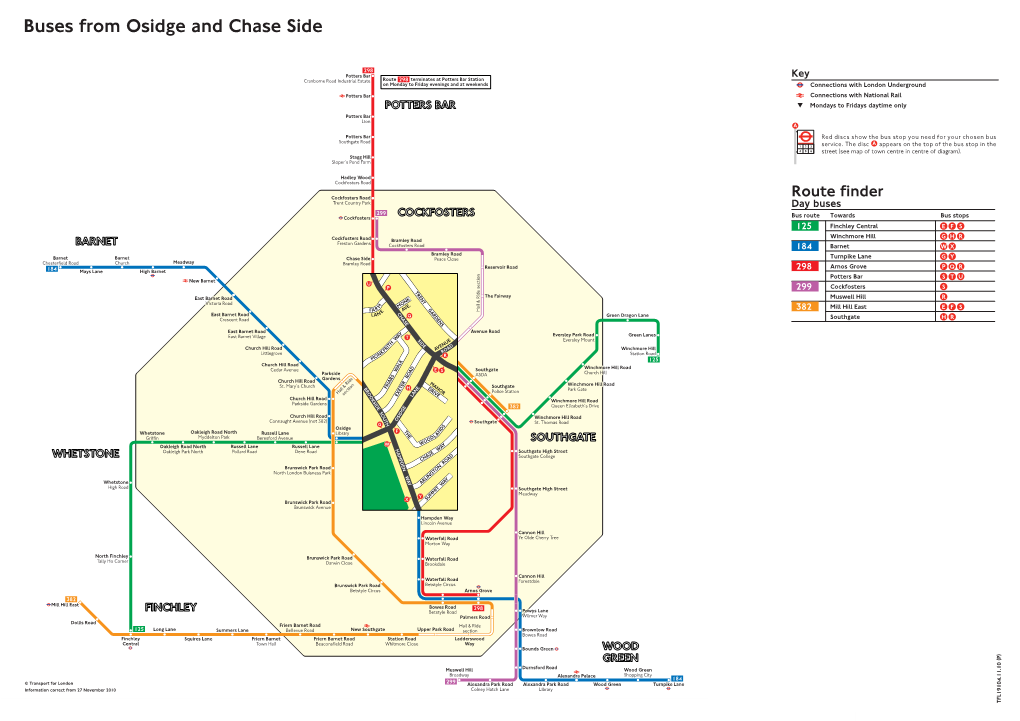 Buses from Osidge and Chase Side