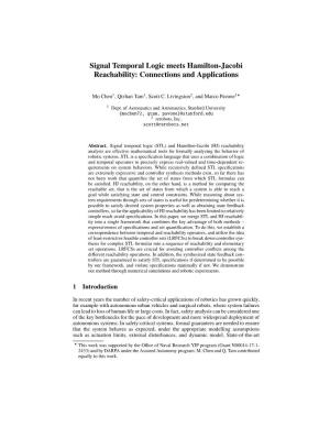 Signal Temporal Logic Meets Hamilton-Jacobi Reachability: Connections and Applications