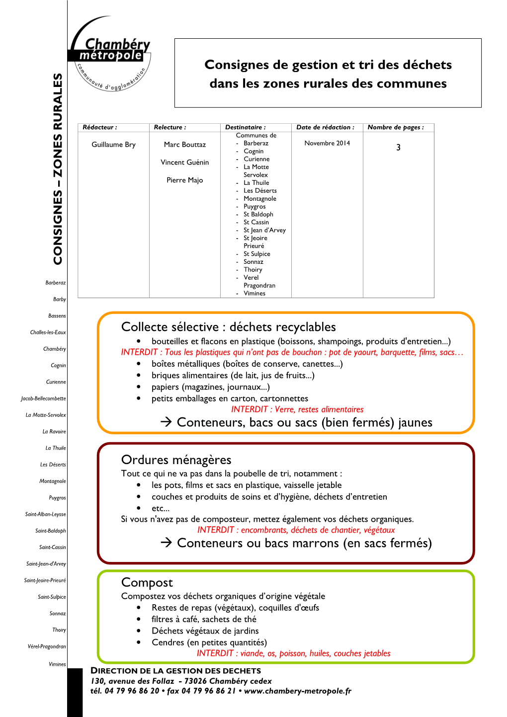 Déchets Recyclables → Conteneurs, Bacs Ou Sacs (Bien Fermés)