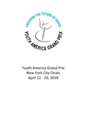 Youth America Grand Prix New York City Finals April 12