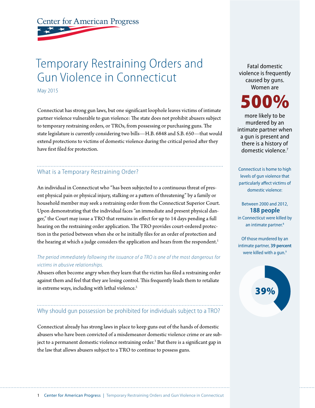 Temporary Restraining Orders and Gun Violence in Connecticut