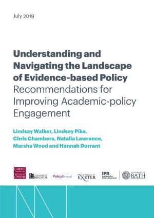 Recommendations for Improving Academic-Policy Engagement