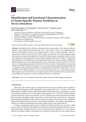 Identification and Functional Characterization of Tissue-Specific