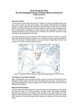 Uncovering the Past an Archaeological Study of Oyster Beds at Emsworth Project Summary