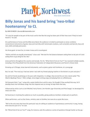 Billy Jonas and His Band Bring ‘Neo-Tribal Hootenanny’ to CL