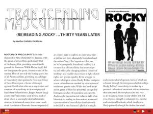 Transcending Masculinity (Re)Reading Rocky …Thirty Years Later