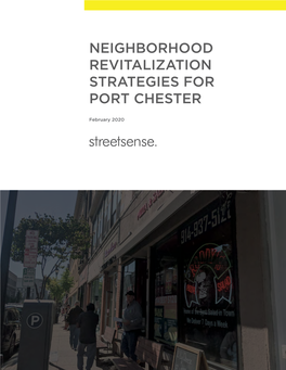 Neighborhood Revitalization Strategies for Port Chester Report