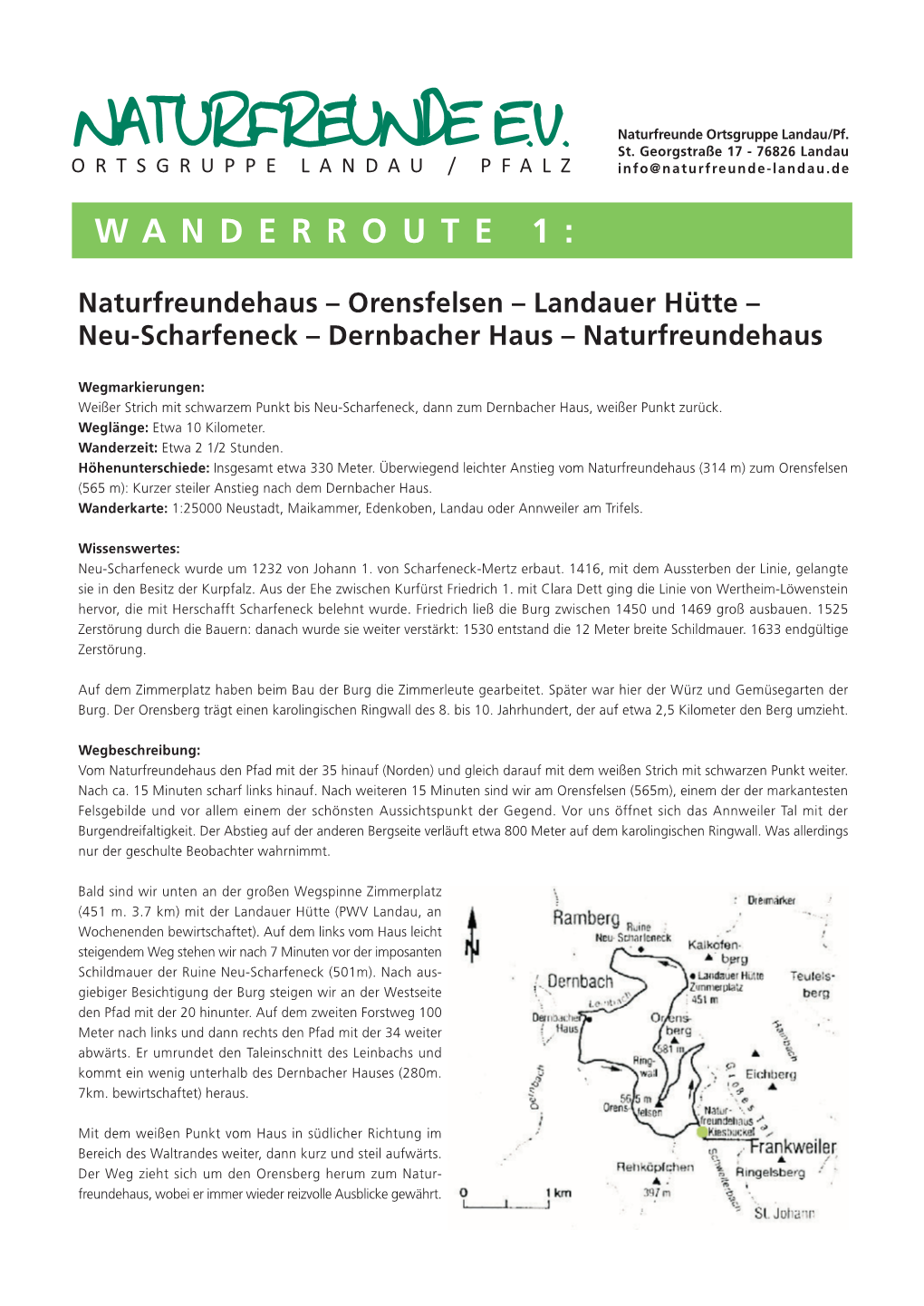 Wanderroute 1