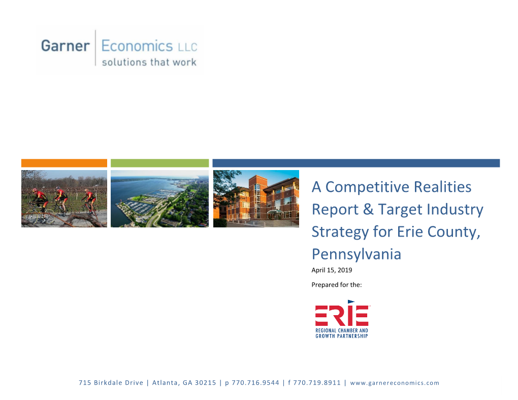 A Competitive Realities Report & Target Industry Strategy for Erie
