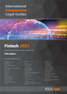 Fintech 2021 a Practical Cross-Border Insight Into Fintech Law Fifth Edition