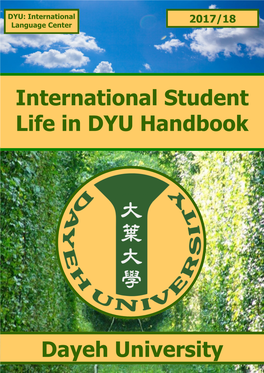 International Student Life in DYU Handbook Dayeh University
