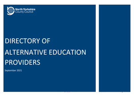 Directory of Alternative Education Providers
