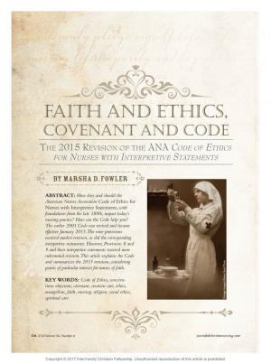 Faith and Ethics