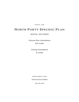 North Forty Specific Plan
