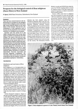 Prospects for the Biological Control of Rosa Rubiginosa (Sweet Brier)